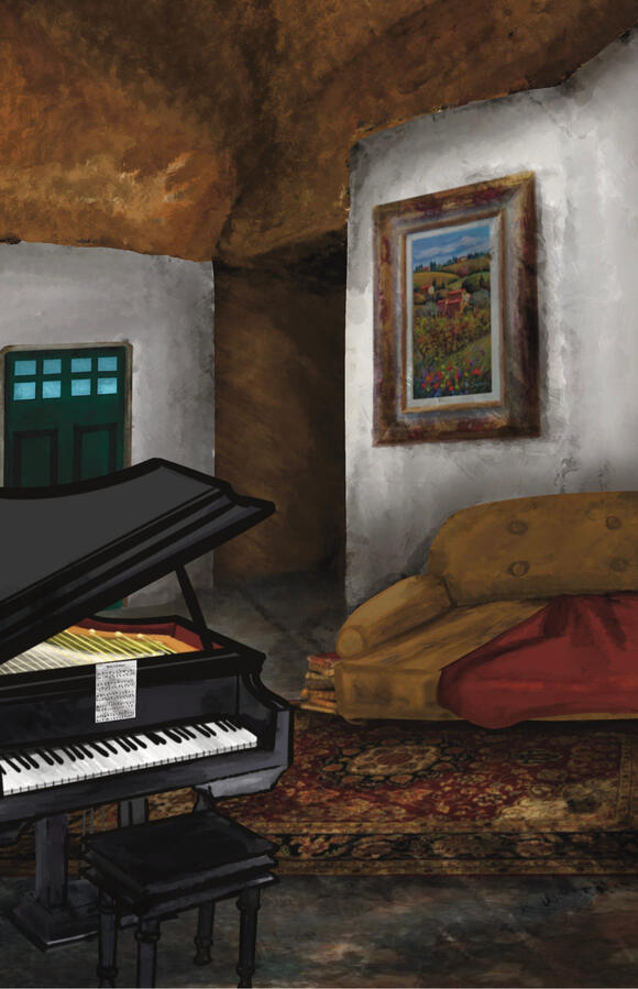 Lennox nest under the theater